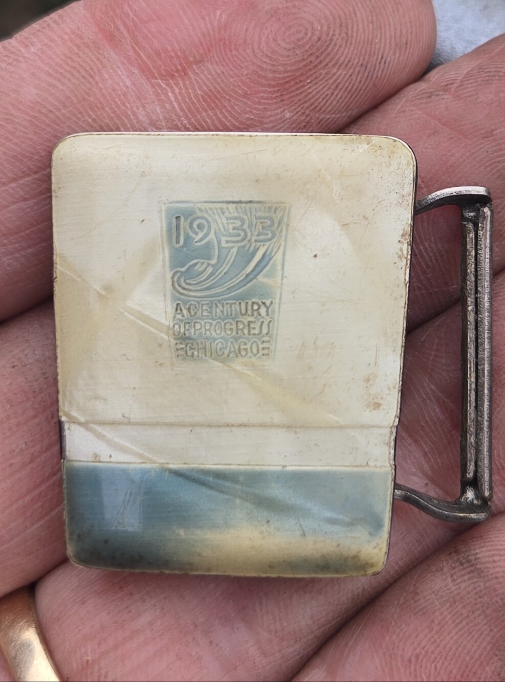 1933 Chicago World's Fair A Century of Progress Belt Buckle